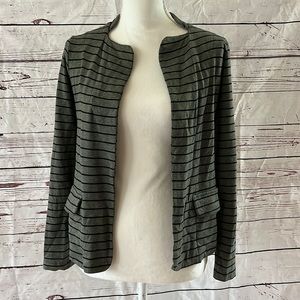 Anthropologie Dolan Left Coast Collection Size S Small Green Striped Blazer